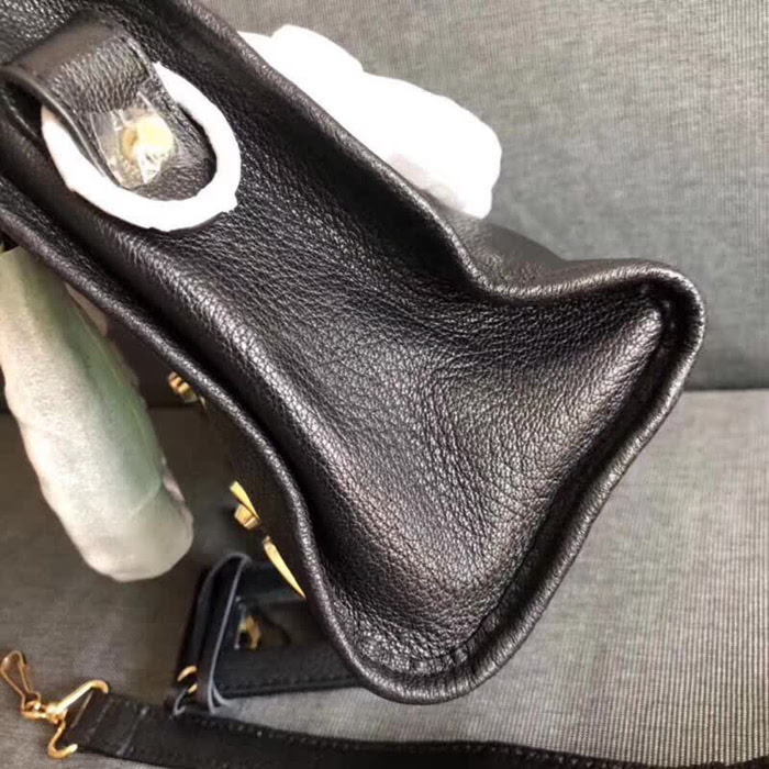 BALENCIAG巴黎世家 機車包 28cm原版山羊皮配金邊 手提肩背斜挎包  BL1372